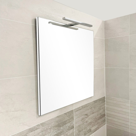 Miroir simple laqué pure - 600x600x22 mm