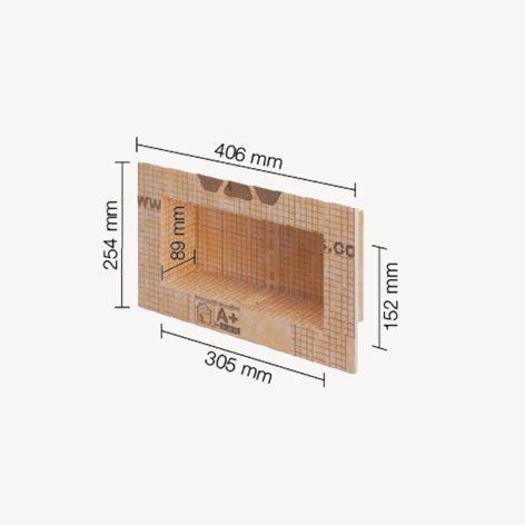 Niche murale à encastrer - 305x152x89 mm