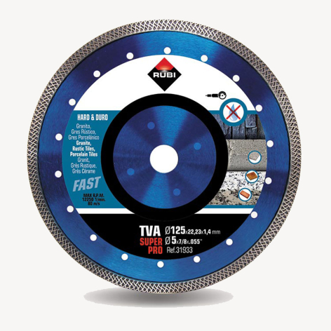 Disque diamanté Tubo Viper (TVA) - Ø 125 mm coupe à sec