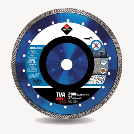 Disque diamanté Turbo Viper (TVA) - Ø 180 mm coupe à sec