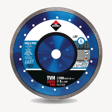 Disque diamanté Tubo Viper (TVH) - Ø 200 mm coupe à eau