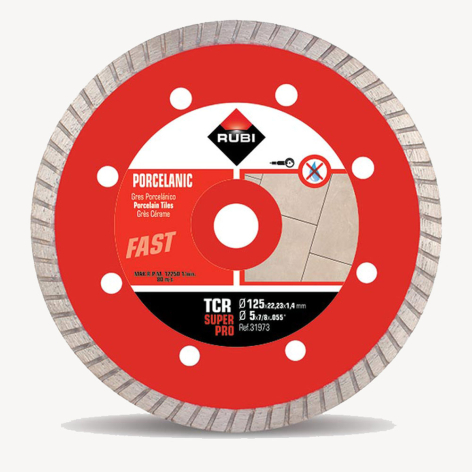 Disque diamanté TCR Superpro - Ø 125 mm coupe à sec