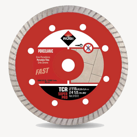 Disque diamanté TCR Superpro - Ø 115 mm coupe à sec