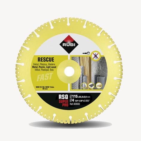 Disque diamanté Rescue (RSQ) - Ø 115 mm coupe à sec